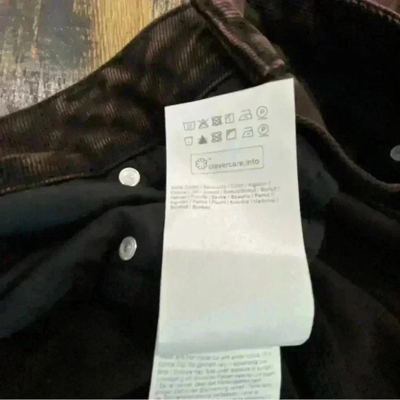 Gestuz Jamilla Long Denim Bitter Chocolate Skirt Size EU 44 US 12 - Picture 11 of 14